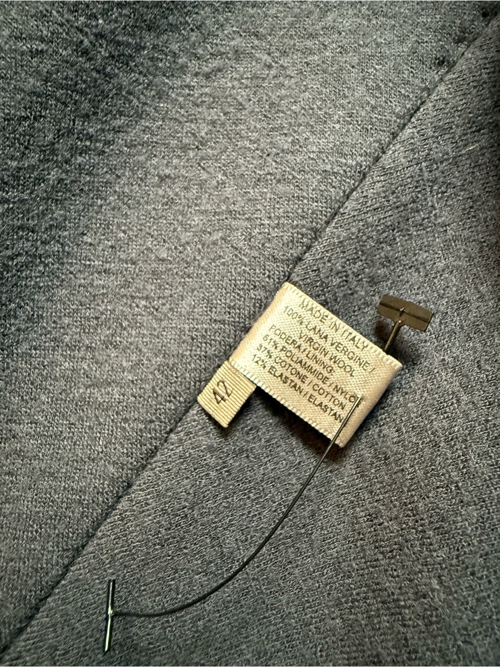 Vintage Bottega Veneta Grey Sculptural Architectural Top Made in Italy - Picture 8 of 9